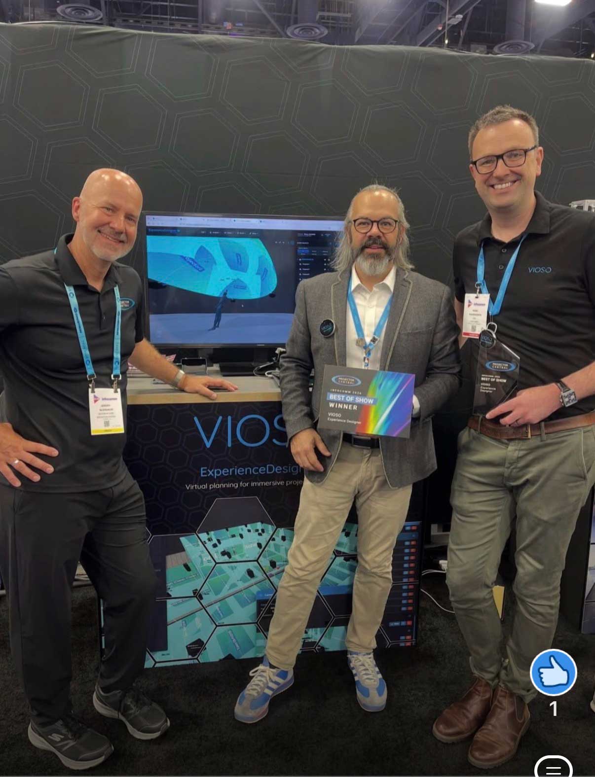 VIOSO Experience Designer receives a ProjectorCentral Best of Show Award at InfoComm 2026